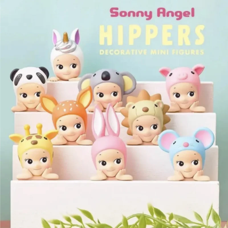 Sonny Angel Doll Blind box Toys Hippers Series Cartoon Animals Figures Mystery Box Christmas Birthday Gifts Cute Decoration