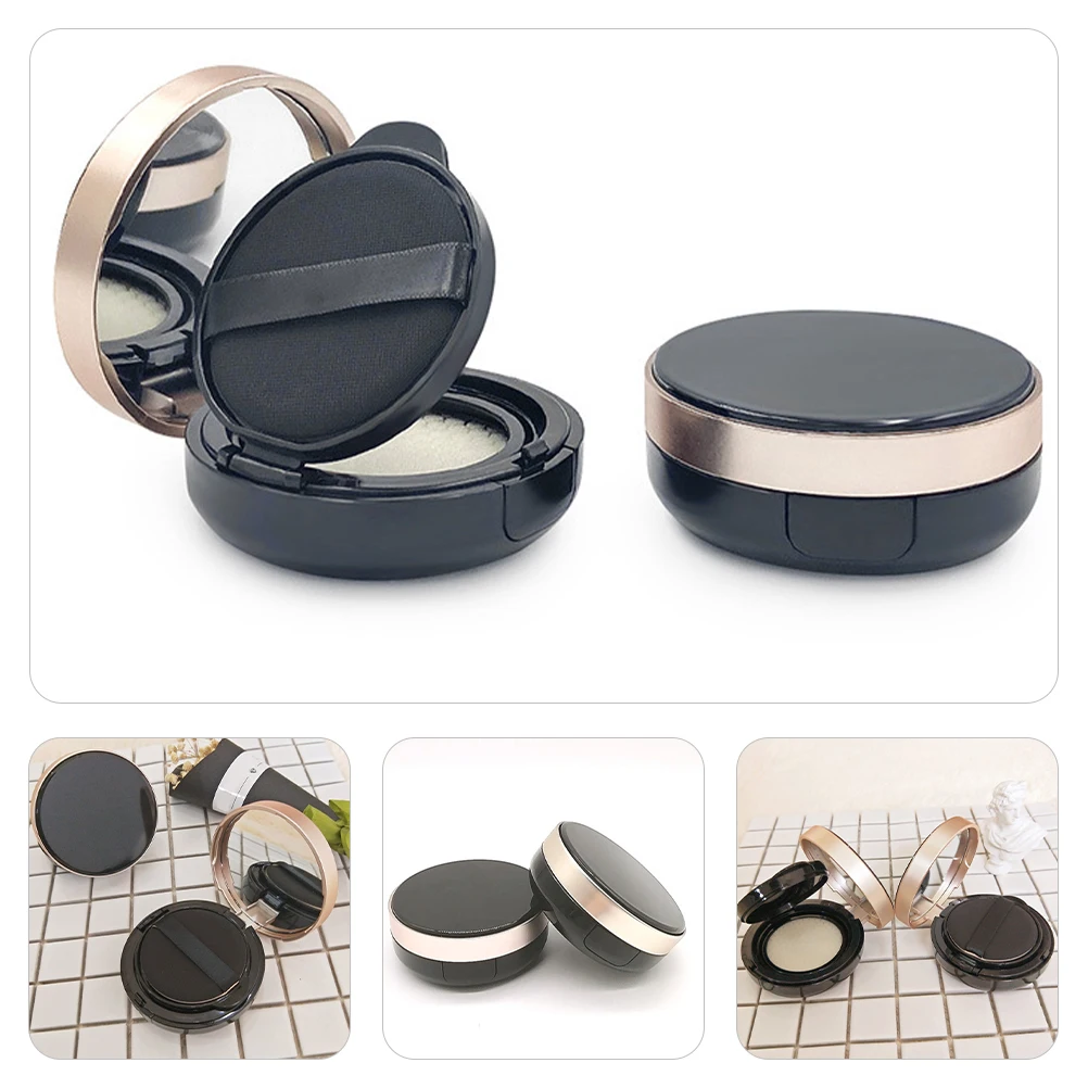 

Black Cream Empty Box 15g DIY Foundation Case Container Travel Size Reusable Portable Makeup