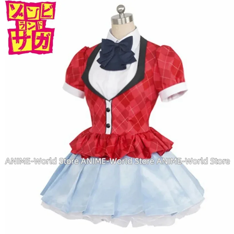 Anime Zombieland Saga Mizuno Ai Idol Outfits Dress Cosplay Costume Full Set Cosplay Wig