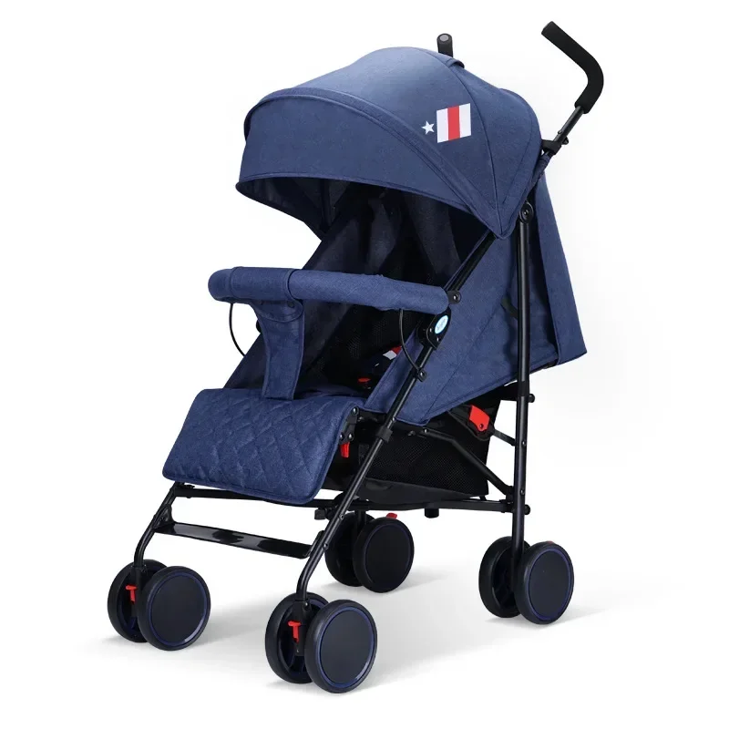 EG13 Compact Baby Stroller, Lightweight Reclining Pushchair, Foldable European Style Pram, Portable Umbrella Carriage For Baby