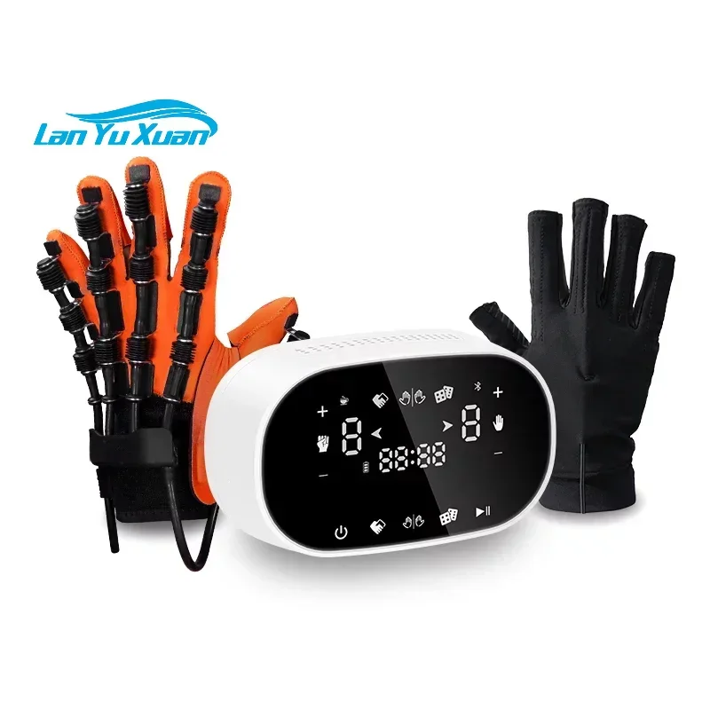 

Newest Muscle Stimulation EMS TENS Finger Training hand rehabilitation robotic gloves