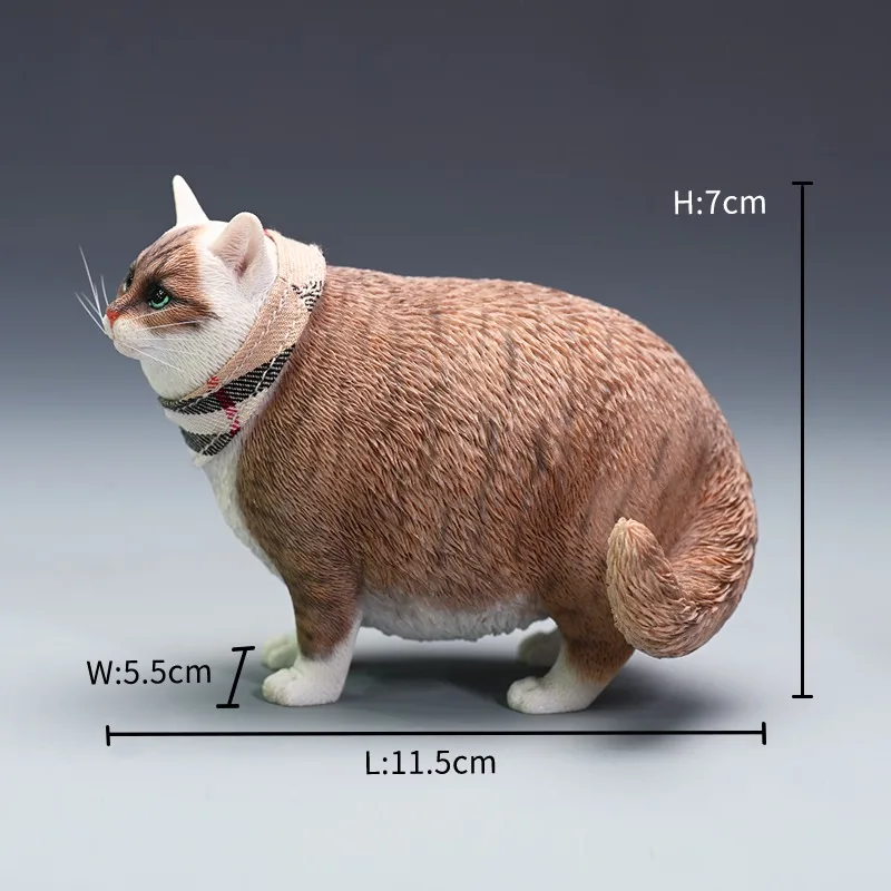 JXK 1/6 Skala Fat Cat Modell Simulation Spielzeug Geschenk Abnehmbarer Kopf Sabbern Handtuch Schöne Haustiere Katzen Tier Spielzeug Figuren