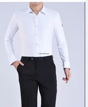 Camisas de baile latino moderno para hombre, disfraces de baile de salón, Vals, actuación, 1 lote