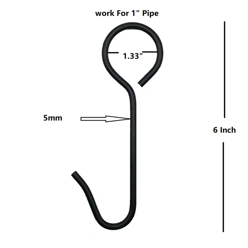 Confezione da 12 ganci per bersagli in acciaio da 6 pollici gancio per bersagli da tiro Gong Target Hanging Pipe Target Holders Target Stand Kit