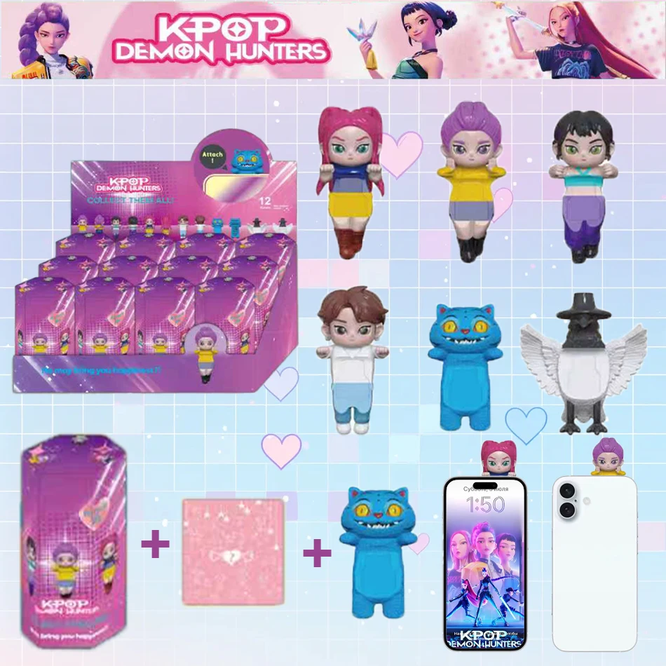 2025 Kpop Demon Hunters figura serie caja ciega Derpys Tiger Rumi Mira Zoey Sussy estatuilla muñeca Mini decoración modelo juguetes niña regalo