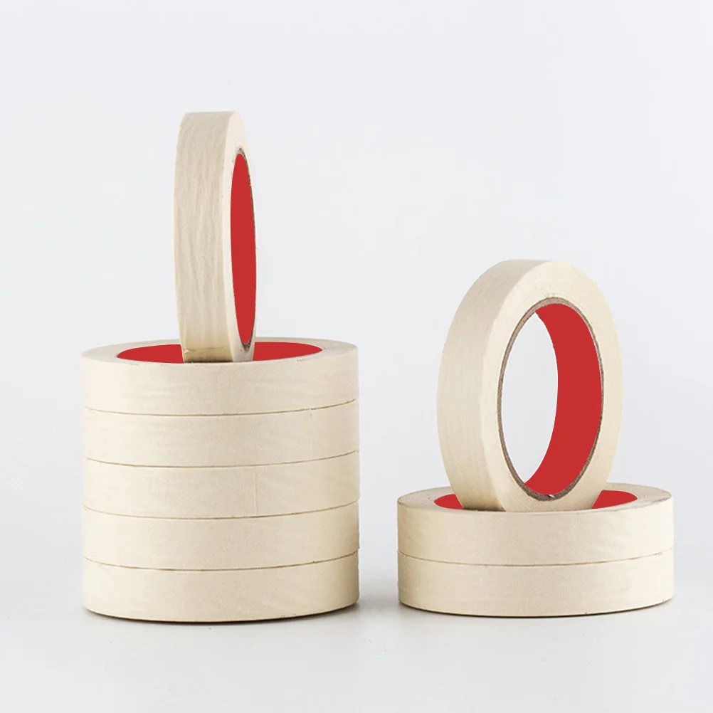 6 قطع من شريط لاصق بخاخ ورقي لاصق مزخرف لتزيين نافذة أرضية الحائط ورق تجاعيد لاصق قوي #6