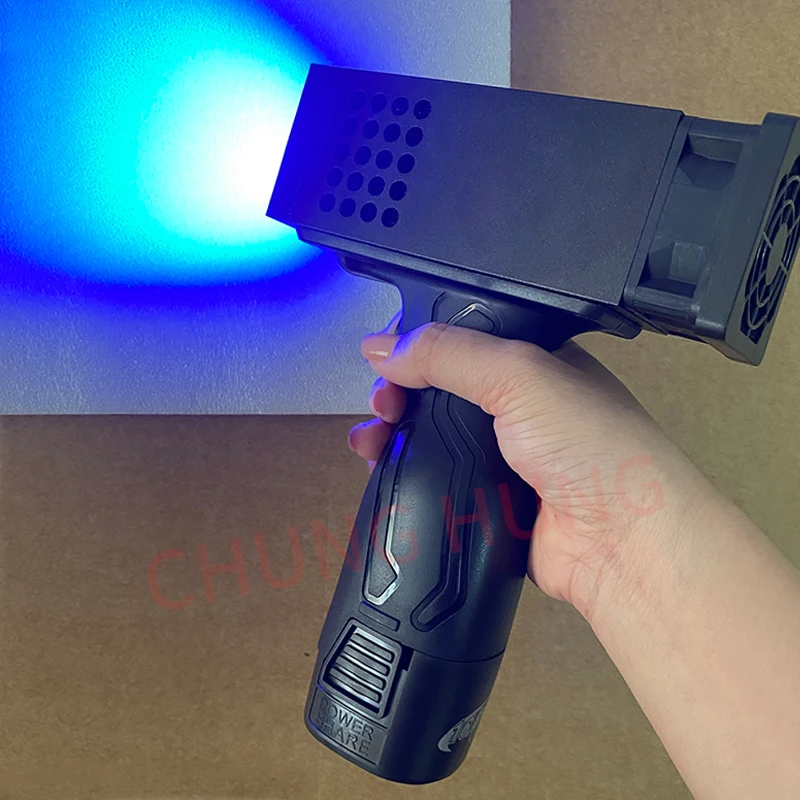 Atomic ash putty car paint sheet metal repair trace flaw detection lamp 365nm handheld UVLED curing lamp purple light lamp