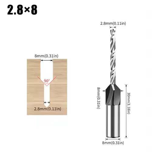 Woodworking Limit Four Edge Countersink Drill Alloy Drill Cone Drill Adjustable Depth Step Drill Screw Countersink Drill Bit - Image 10