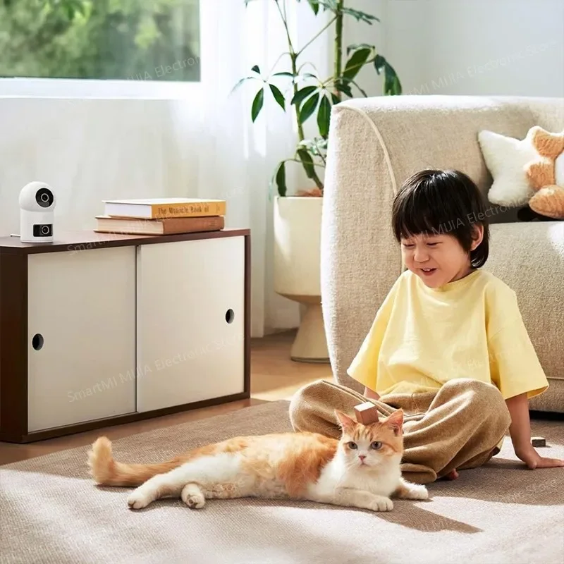 XIAOMI Smart Camera 4 Dual-Lens 3K Dual View, AI Human/Pet/Baby Cry Detection,Wi-Fi 6,Color Night Vision,CN Version With Adapter