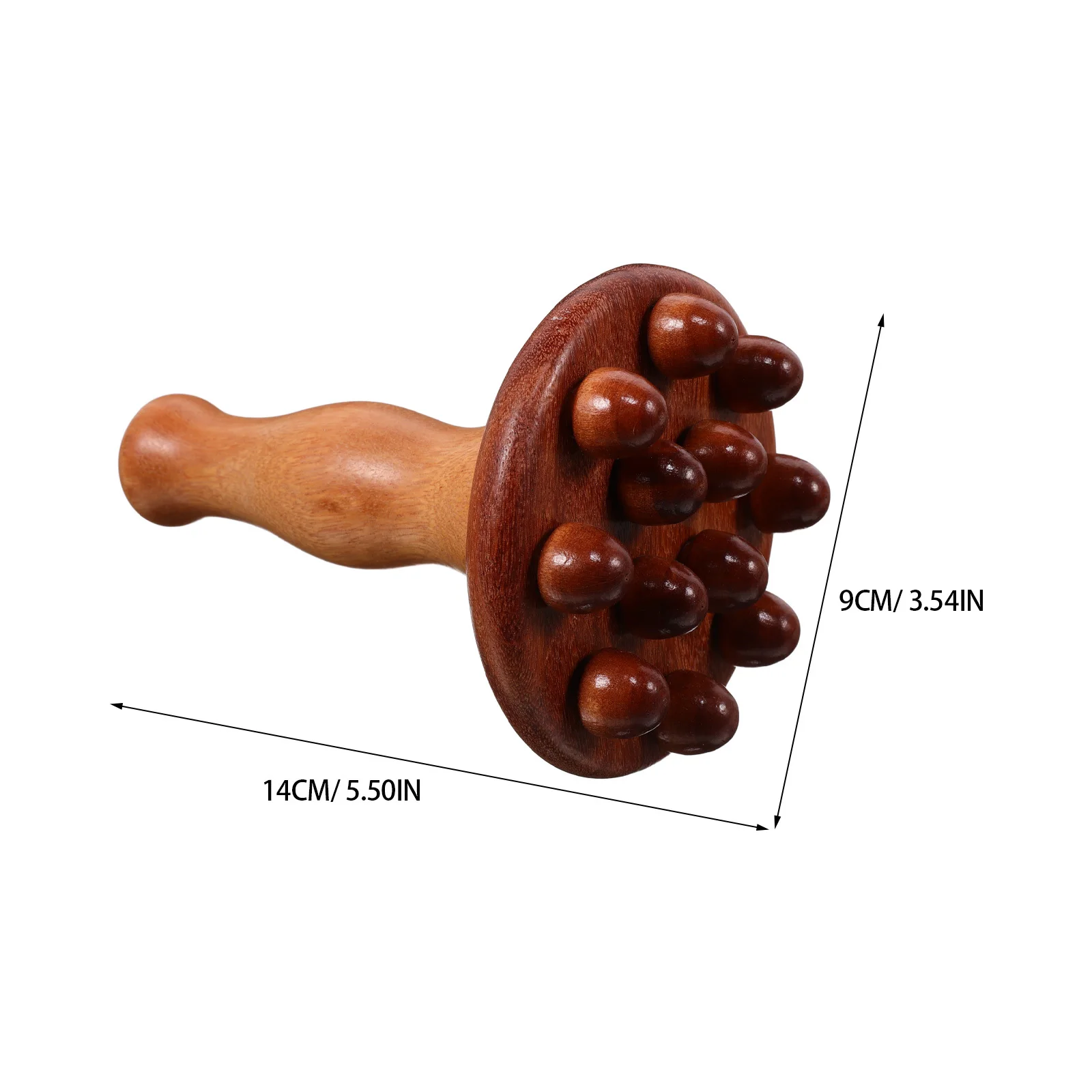 เครื่องนวดบำบัดด้วยไม้แบบแมนนวล ผลิตจากไม้จันทน์หอมคุณภาพสูง สำหรับการดูแลเส้นลมปราณบริเวณหน้าท้อง นวดขูดกระชับสัดส่วนแบบพกพา