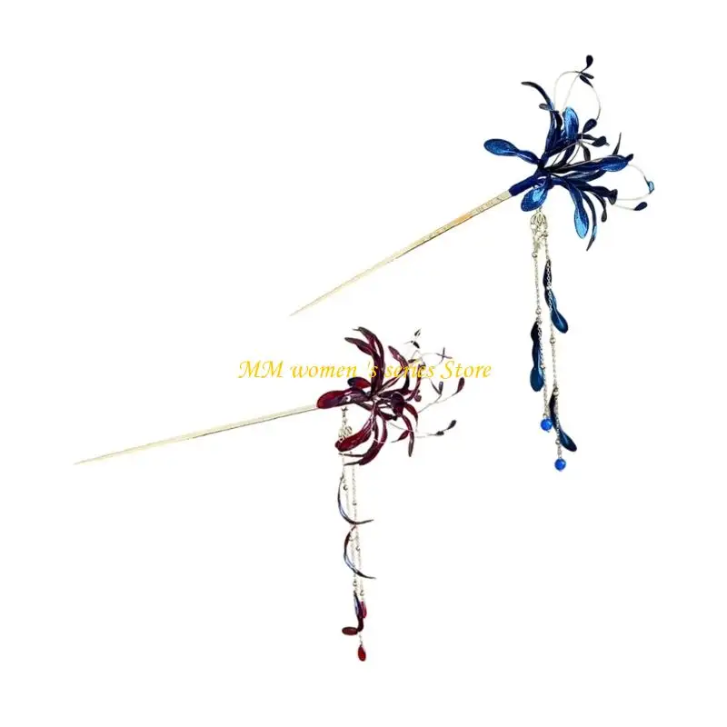 

Q39C Украшение для волос для свадебной вечеринки с капающими масляными кисточками и цветочным дизайном для женщин, элегантное