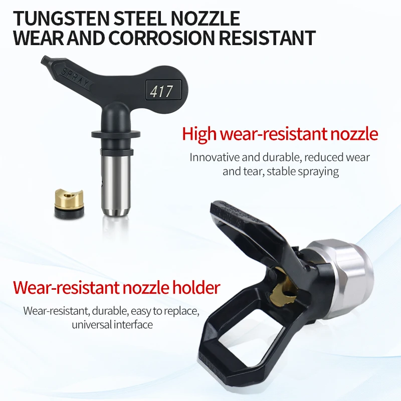 Ugello reversibile con punta per pistola a spruzzo airless 211,315,417,515,517,523 Accessori per pistola a spruzzo con punta dell'interruttore