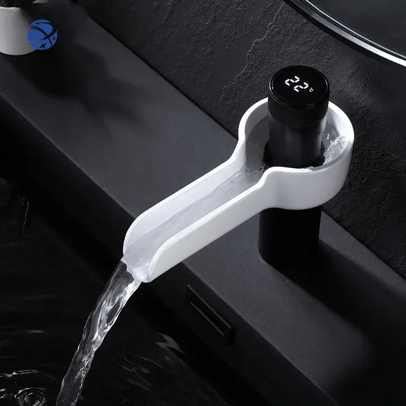 

Smart automatic digital display LED Bathroom Faucet Intelligence Temperature Digital Display Faucets