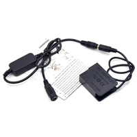 12V-24V Step-Down Power Cable + DMW-BLC12 DCC8 BLC12E Dummy Battery for Panasonic Lumix GX8 FZ1000 FZ200 G7 G6 G5 GH2 GH2K GH2S