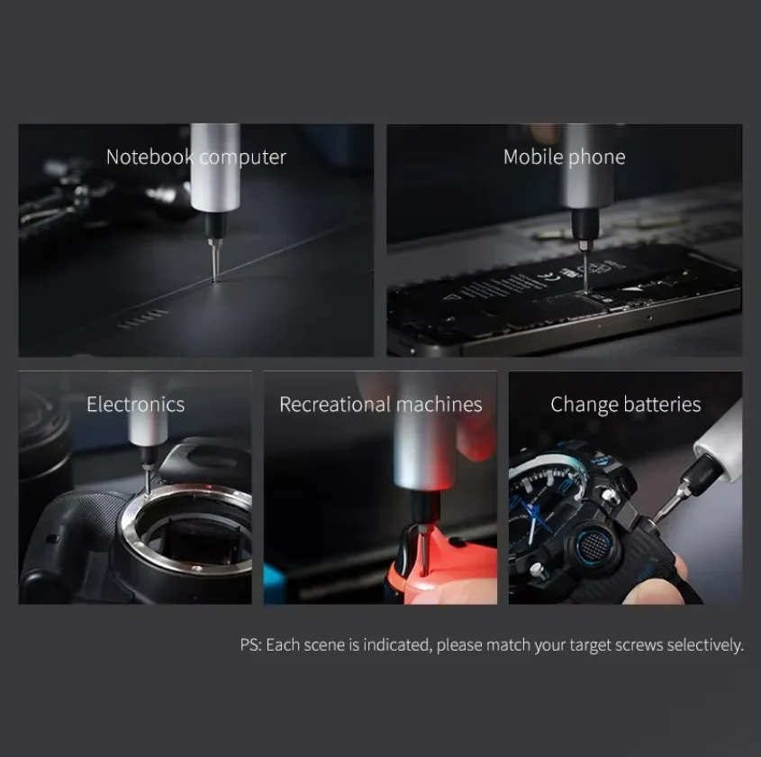 مفك براغي كهربائي صغير مثقاب لاسلكي طقم تصليح المسمار المغناطيسي مفك براغي مغناطيسي