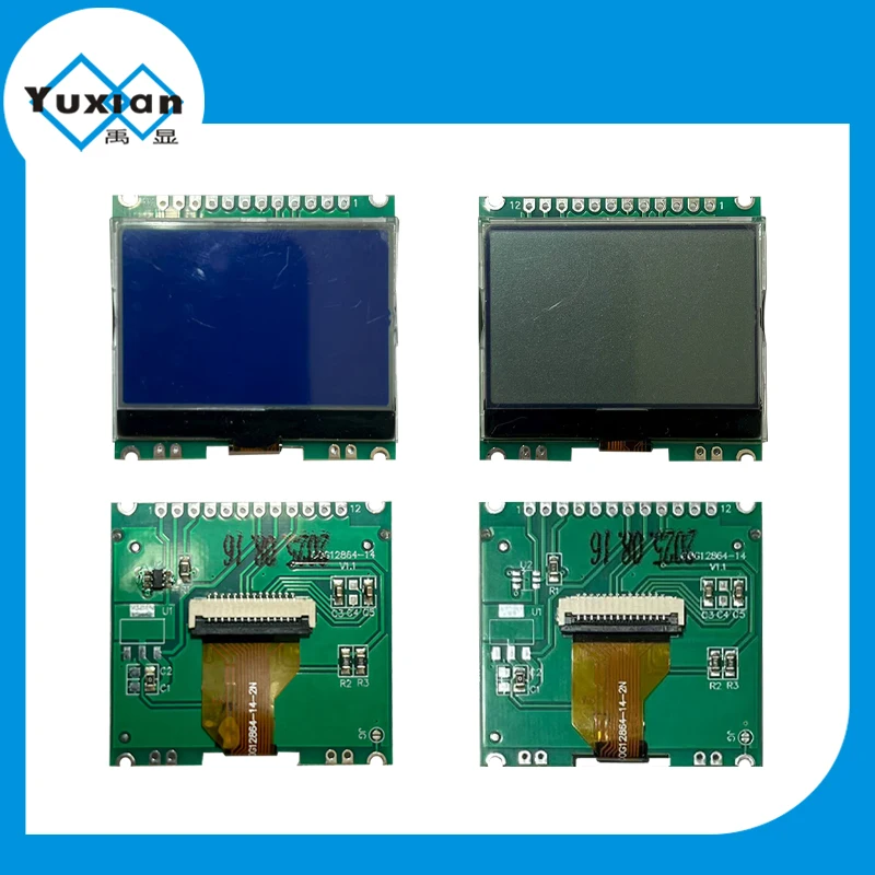 1.9inch 128x64 COG Lcd Display Module Small Size Screen Blue White 3.3v ST7567 Control 12PIN SPI interface