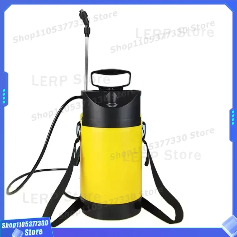 5L High Pressure Plastic Garden Sprayer Adjustable Nozzle Fine Mist Spray Bottle for Agricultural Irrigation Watering Tool
