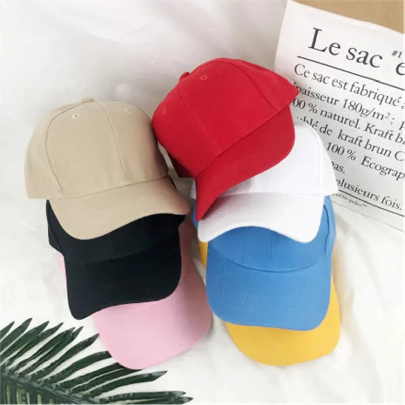 Women Men Cotton Solid Baseball Cap Fashion Snapback Hat Female Outdoor Simple Washed Vintage Visor Casual Cap Hat For Women Men