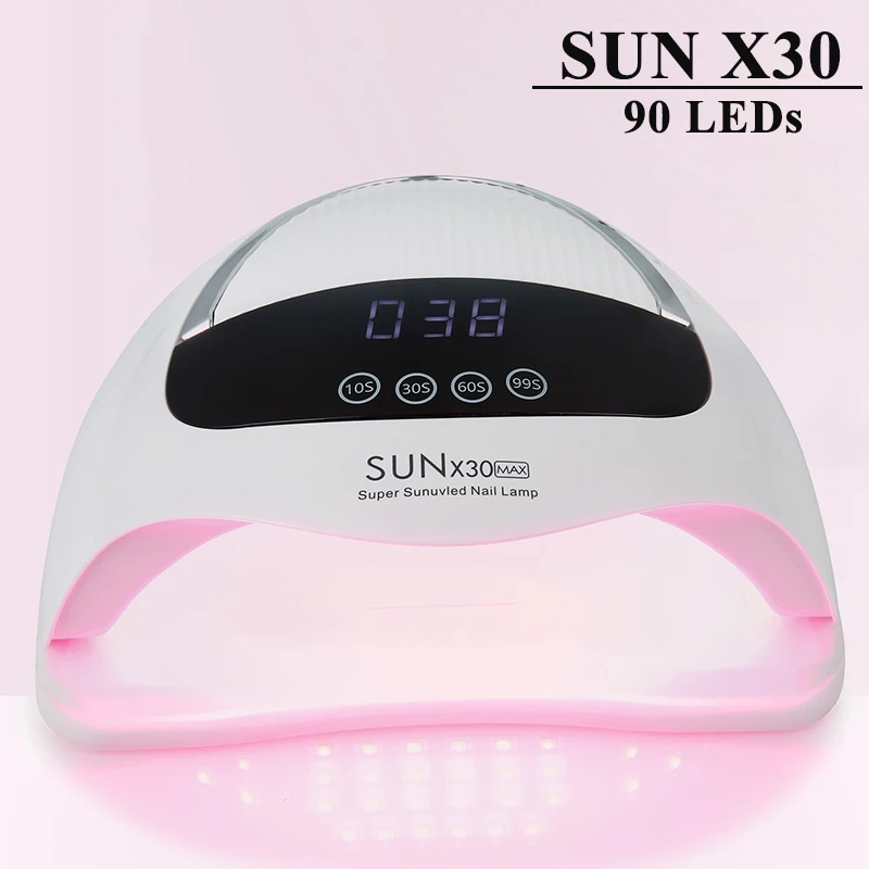 

SUN X30MAX 90LEDs UV LED Nail Lamp For Home Use Salon Powerful LED Drying Lamps Machine Professional Nail Curing Gel Polish Lamp