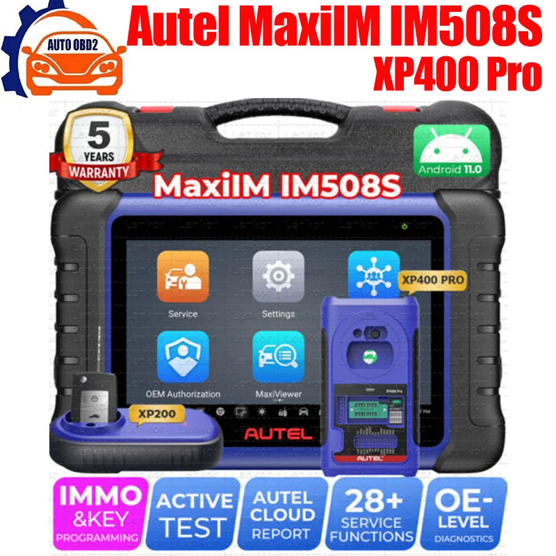 

Autel Key Programmer IM508S Car Diagnostic Tool 2023 IMMO Anti-Theft Programming Scanner, All-in-One Kit, Upgrade of IM508