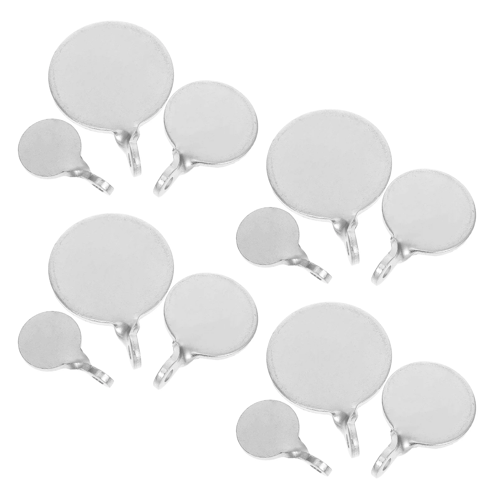 

12 Pcs Practice Tools Stainless Steel Target Splattering Targets Manganese Archery