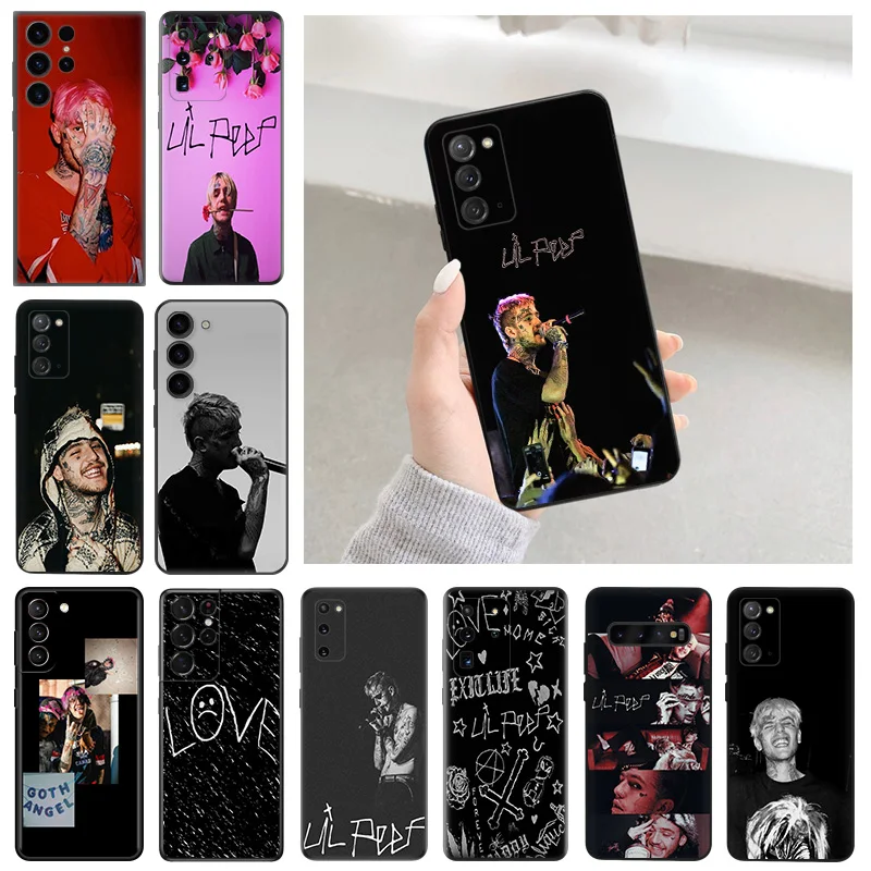 Cases For Samsung S24 Galaxy S21 FE S22 S23 Ultra 5G S20 Plus S10 Lite l-Lil P-Peep Luxury Soft Phone Case Cover