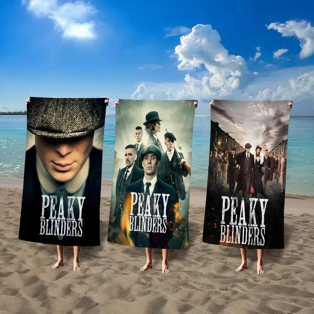 Movie P-Peaky B-Blinders Bath Towel Microfiber Soft Water Absorbing Breathable For Girl Kids Decorative Cartoon Beach Towel