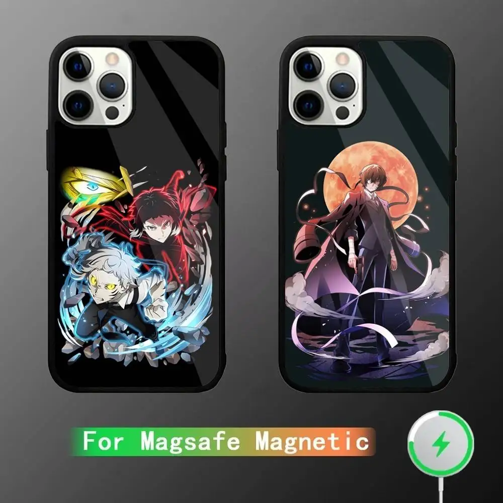 

Anime Bungo Stray Dogs Dazai Osamu Phone Case For iPhone 16,15,14,13,12,11,Plus,Pro,Max Mini Magsafe Magnetic Wireless Charging