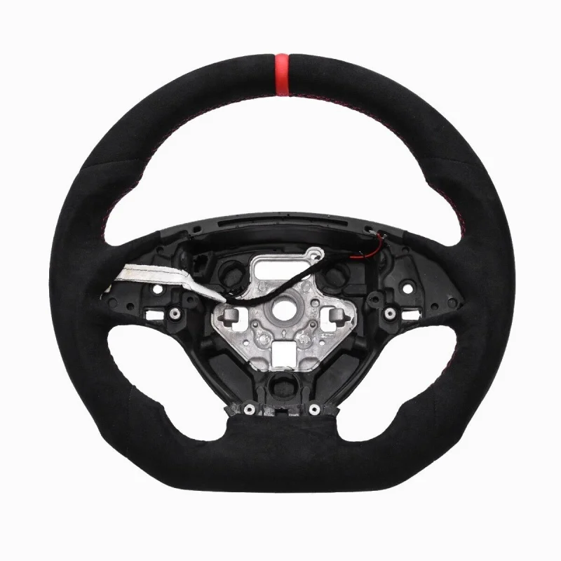 Custom Carbon Fiber Steering Wheel Heated Full Nappa Leather For Chevrolet Corvette C7 2014-2019