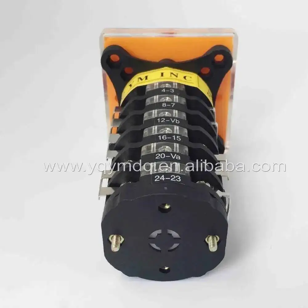 T-16EXF64D-6 Cam Switch For Milling Machine 8 Positions Rotary Universal Changeover Switches 20A 6 Stages Silver Contact