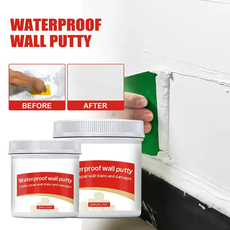 

Hole Filler Putty For Walls High Density Spackle Paste Cream Long Lasting Wall Hole Repair Cream Multifunctional Waterproof