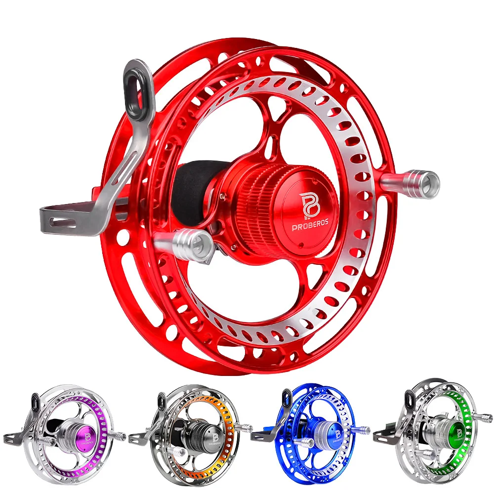 

PROBEROS 2+1BB Fly Fishing Wheel Ultra Light Grain Reel Aluminum Alloy Body CNC Machine Left&Right Handle Reel Smoothly Pesca