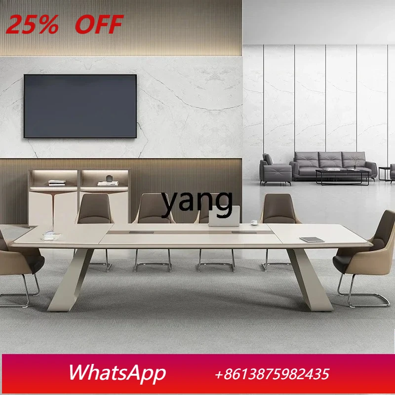LTT paint conference table large fashion strip meeting to negotiate office table and chair combination