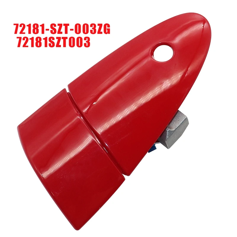 Left Door Outer Handle Door Handle Cover 72181-SZT-003ZG For Honda CRZ CR-Z 2011-2015 Puller With Key Hole Red