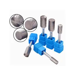 6mm AX Type Head Tungsten Carbide Alloy Rotary File Drill Milling Carving Bit Point Burr Die Grinder Abrasive Tools for Metal