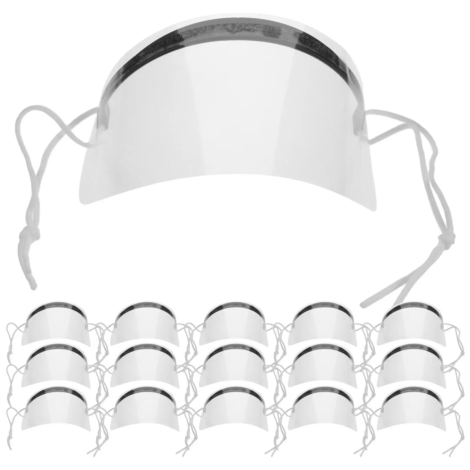 

50 Pcs Bangs Bezel Eye Shield for Showering Hair Styling Accessories Plastic Shields Broken