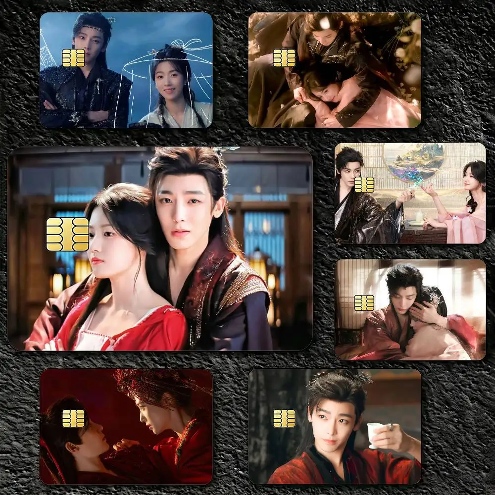 

Neo Hou Minghao Lu Yuxiao TV Love in The Clouds Ji Bozai Decorative Waterproof Film Skin Cover Credit Card Stickers