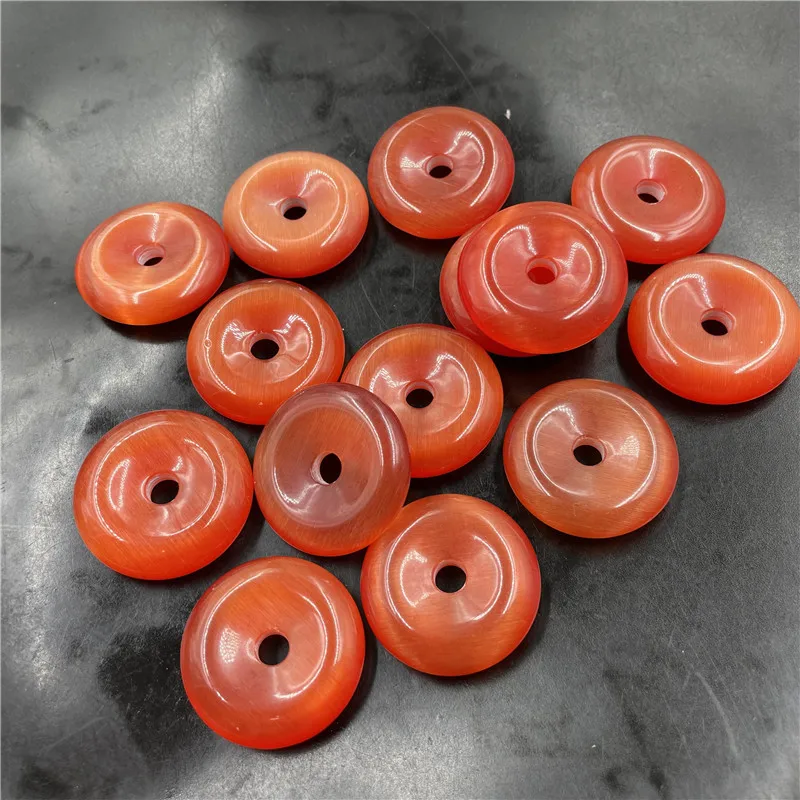 Wanyu Wholesale 3cm Red Opal Safety Buckle Pendant Pendant Jade pendant