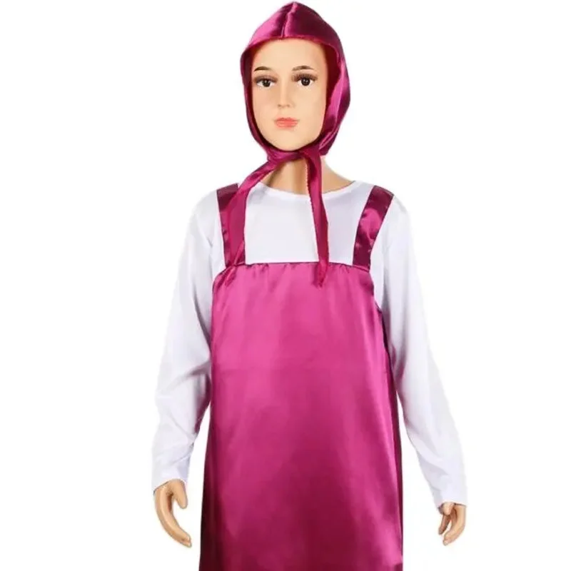 Original Masha Halloween costume dress up kids dresses for girls