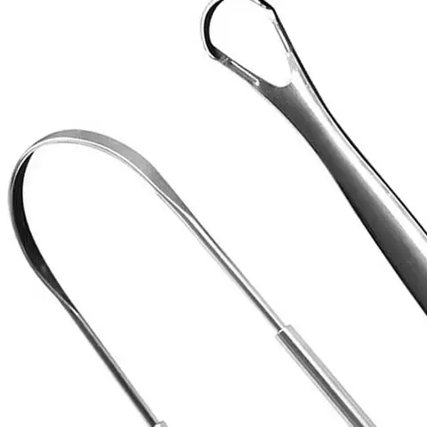 

1/2pcs Oral Tongue Cleaner Stainless Steel U Type Tongue Scraper Brush Cleaning Coated Tongue Toothbrush Oral Hygiene Care Tools