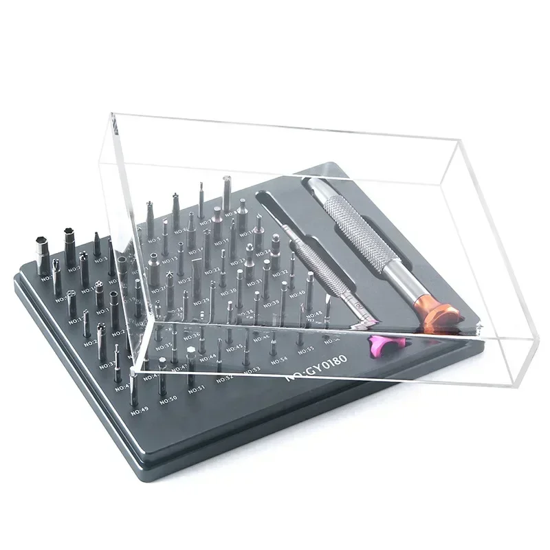 56 In 1 Multifunctional Wrist Watch Repair Screwdriver Set with Replaceable Screw Heads Watch Maintenance Opening Tools