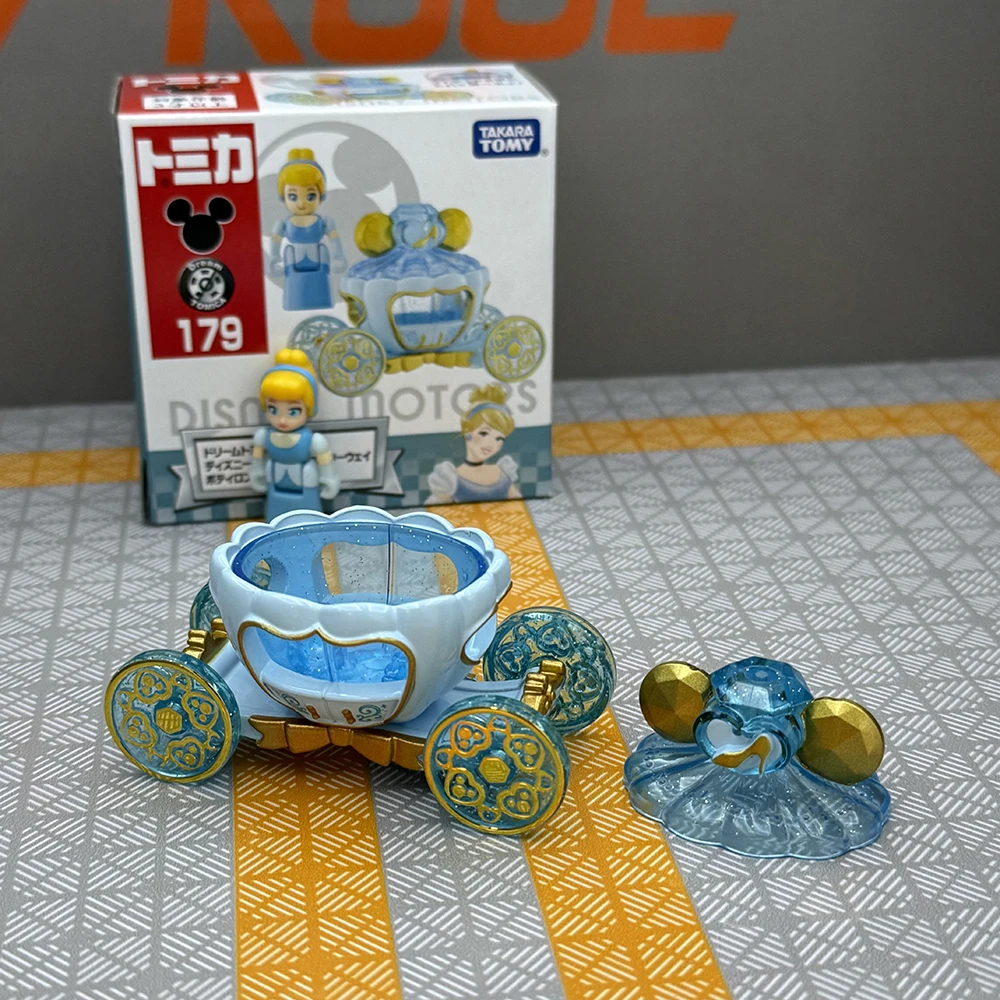 Takara Tomy Sogno Tomica N. 179 Disney Motors Jewelry Way Potiron Cenerentola Auto in lega Diecast Model Replica Series Bambini