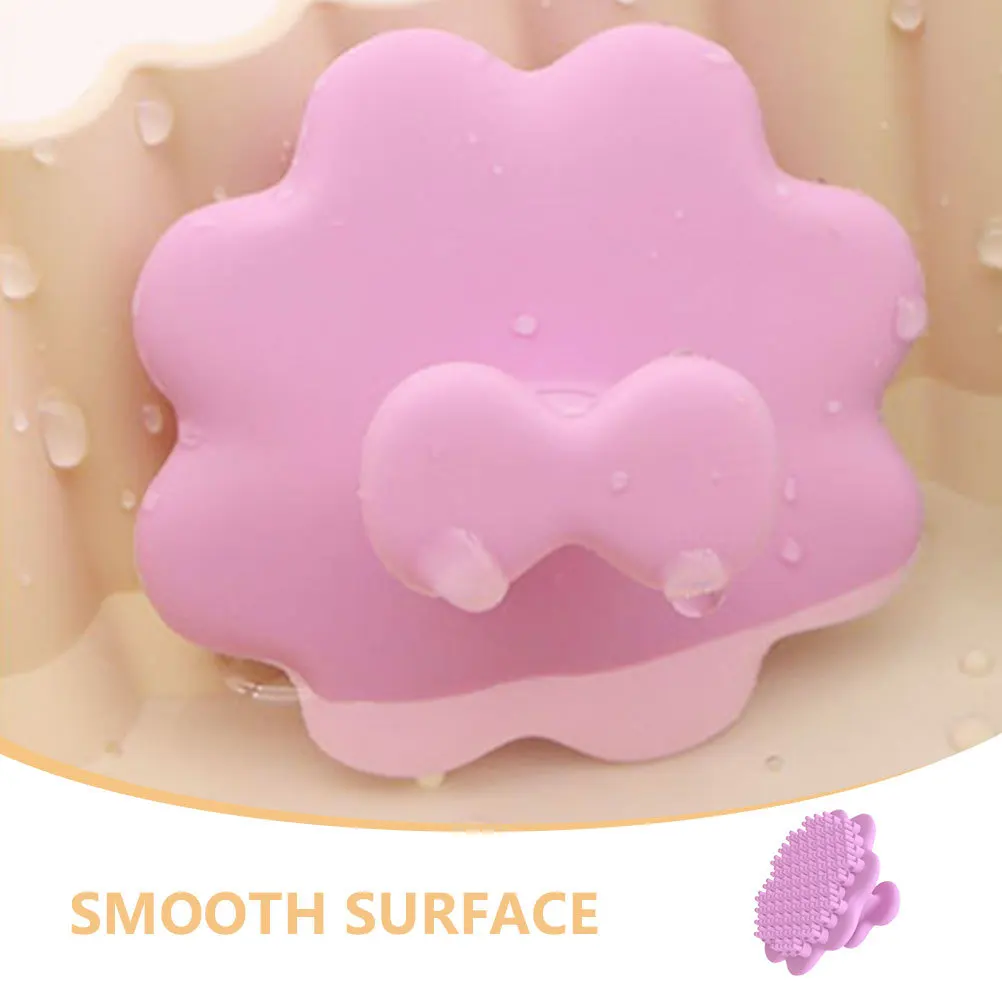 Delikatna silikonowa szczoteczka do peelingu twarzy, przenośna, ręczna szczotka do oczyszczania skóry, do skóry wrażliwej, silikonowy masażer do twarzy.