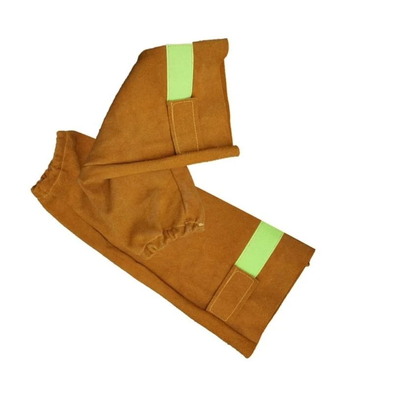 

652F Leather Welding Arm Guards Sleeves Flameproof with Heat Resistant Properties for Metal Workers Metalwork Mechanics 2pcs