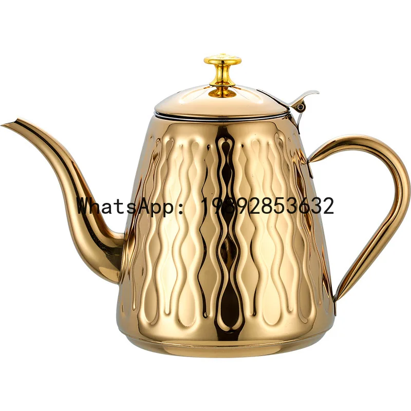

PYJ thickened stainless steel with filter screen hotel restaurant cold kettle induction cooker kettle