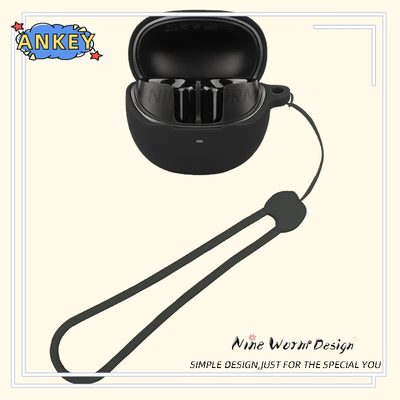 for QCY AilyBuds Pro Case Earphone Protective Cover Anti-fall Soft Silicone Wireless Bluetooth Earbuds Carrying