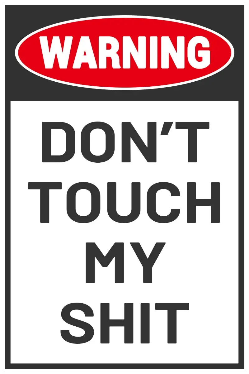 Bestylez Man Cave Do Not Touch Sign, Workshop Accessories, Garage Decor Sign, Funny Dad Gifts 12