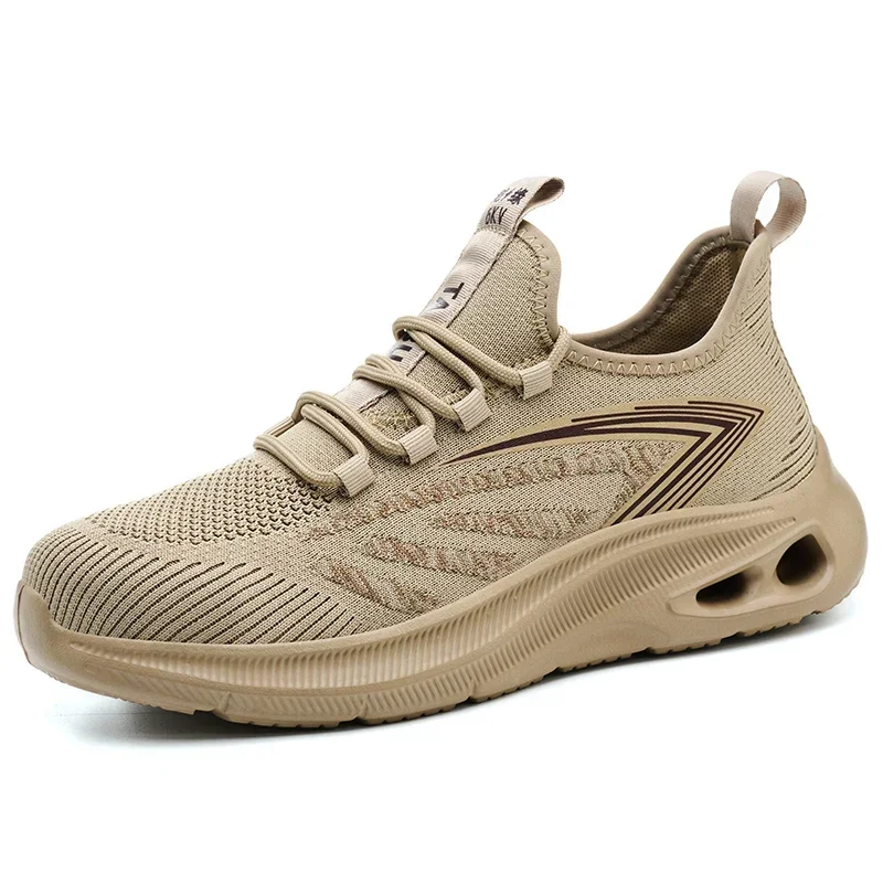 

Breathable Safety Shoes for Men Unisex Anti-smash Anti puncture Indestructible shoes Steel Toe Sneakers Work Boots Protection