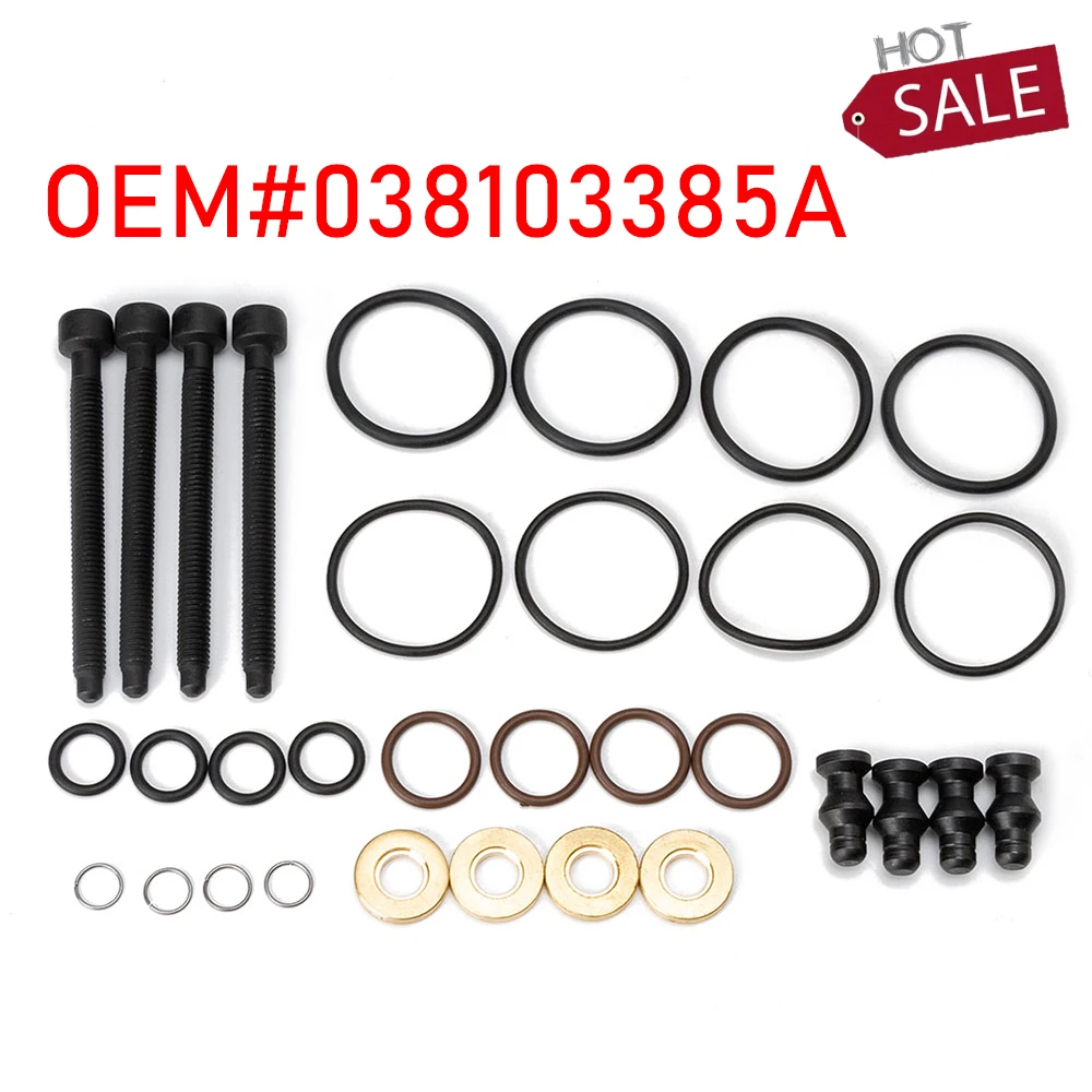 

038103385A Injector Seal&Clamp Bolts Fuel Injector Seal Repair Kit 1417010997 For Audi A2 A3 A4 For Skoda Fabia Octavia For Ford