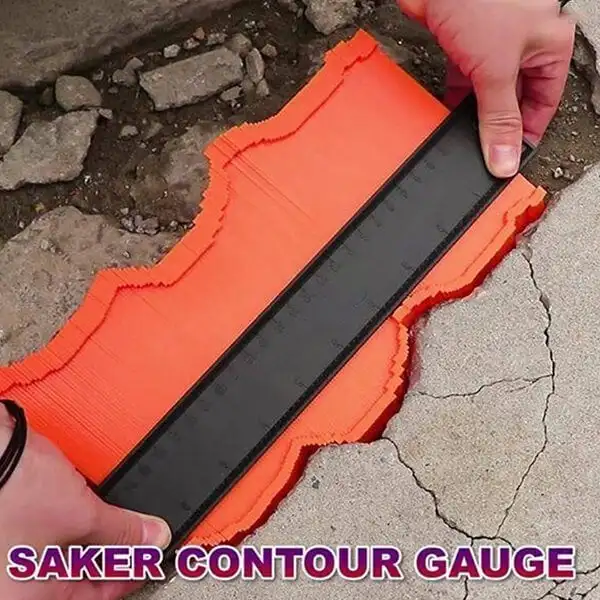 Łatwy kształt miernik konturu powielacz płytek szablon do cięcia dywanów profil miarka kątowa linijka narzędzia do znakowania w drewnie